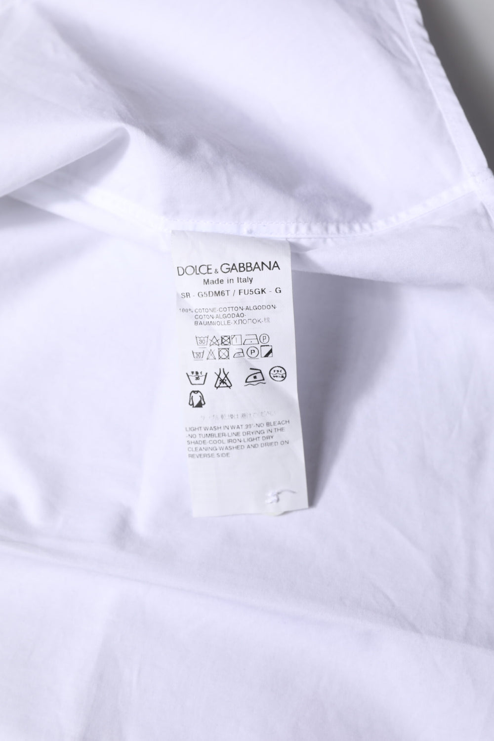 White Cotton GOLD Long Sleeves Formal Shirt
