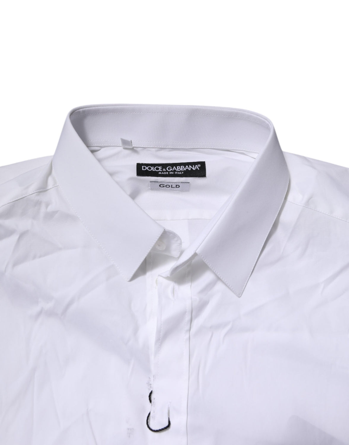 White Cotton GOLD Long Sleeves Formal Shirt
