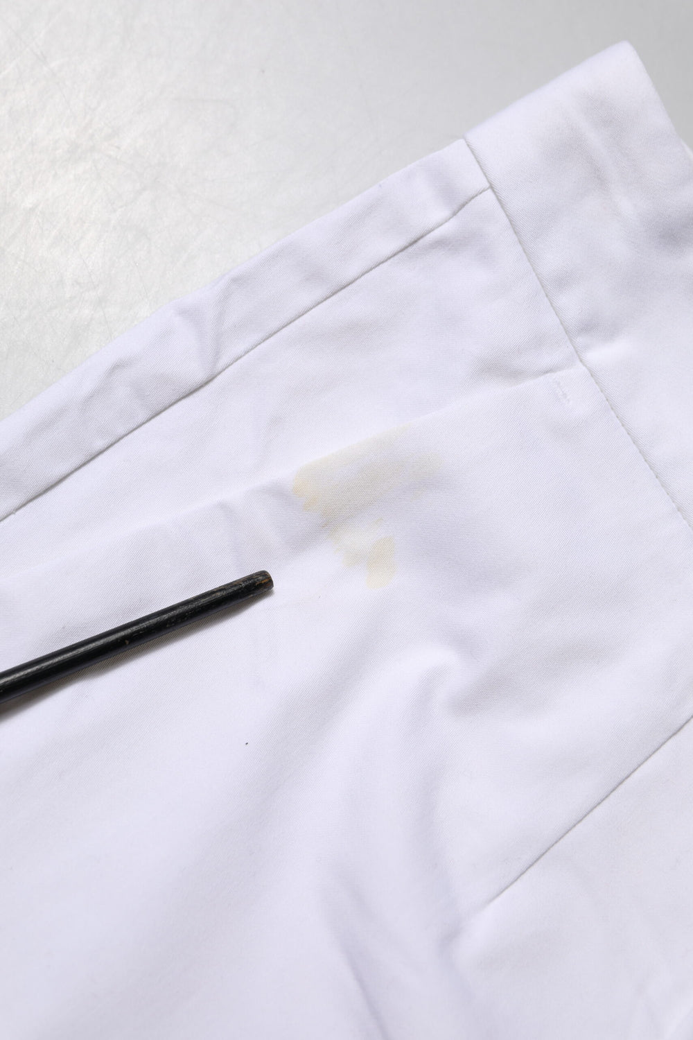 White Cotton Stretch Mid Waist Jeans