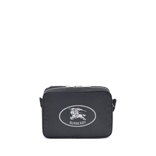 Black Polyester Shoulder Bag