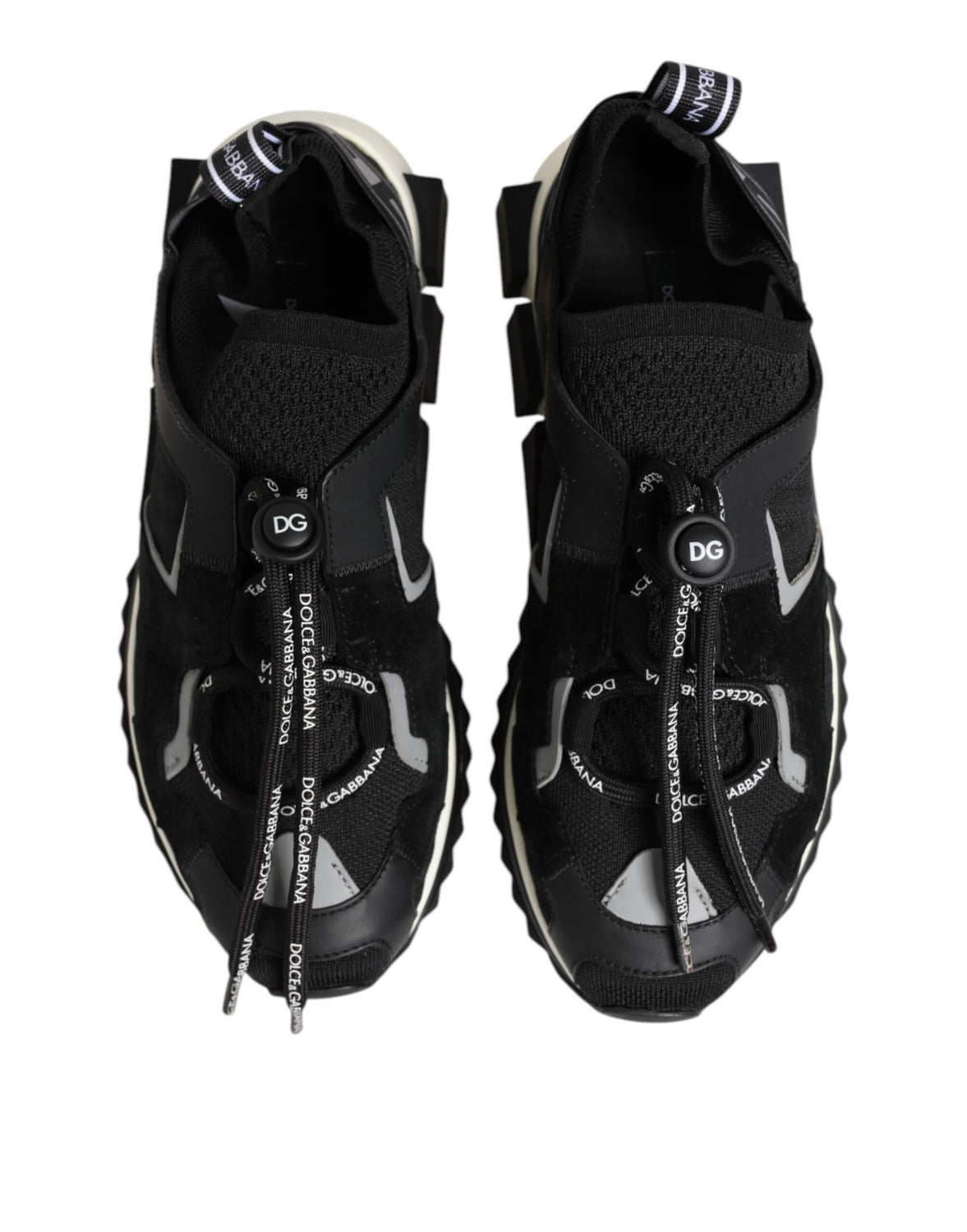 Black White Logo Sorrento Sneakers Shoes