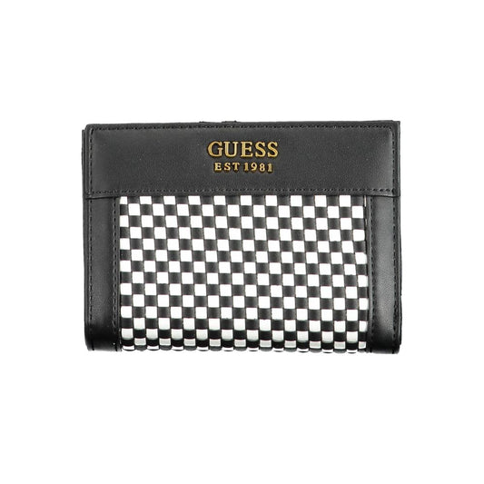 Black Polyurethane Women Wallet