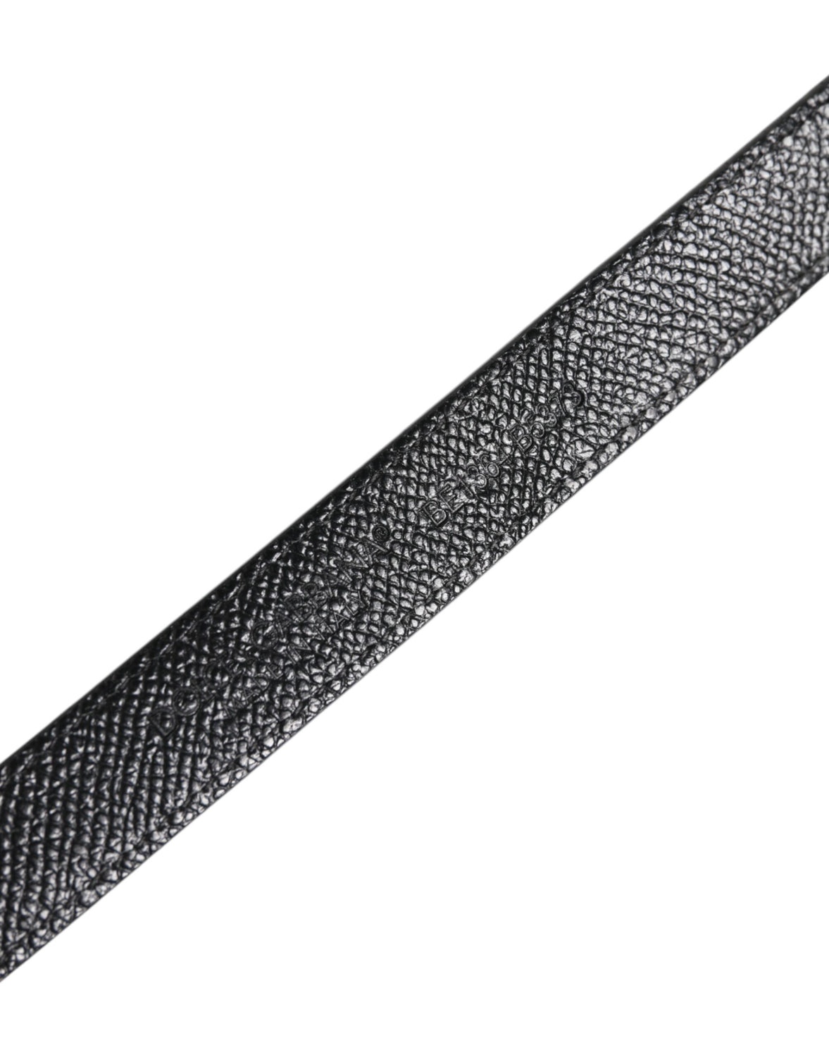 Black Leather Square Metal Buckle Cintura Belt