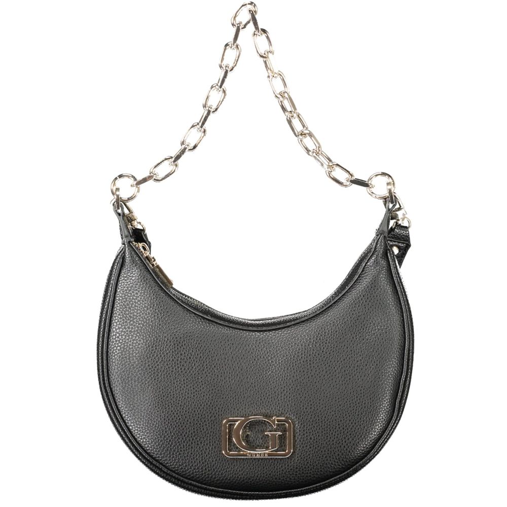 Black Polyethylene Women Handbag
