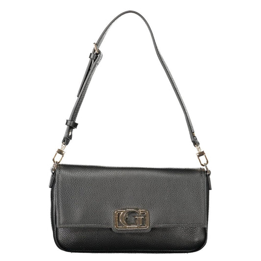 Black Polyethylene Women Handbag