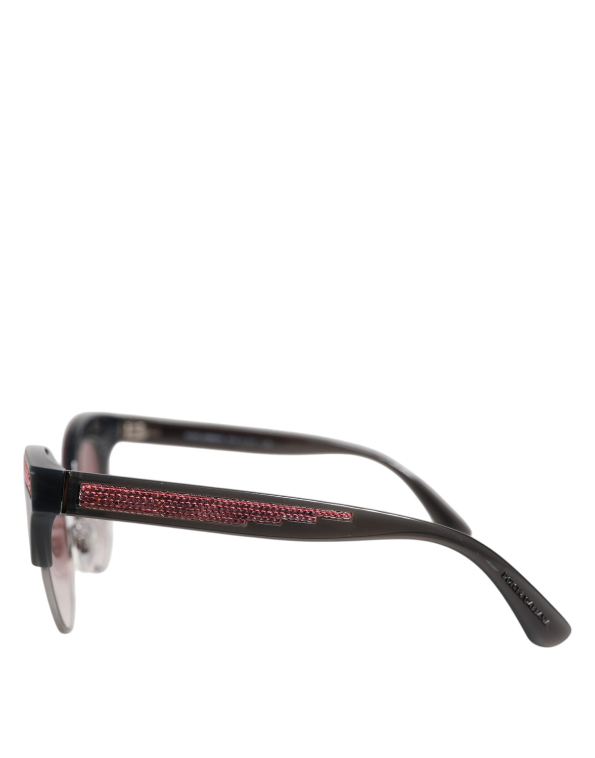 Black Pink Mirrored Cat Eye DG6109 Sequined Sunglasses