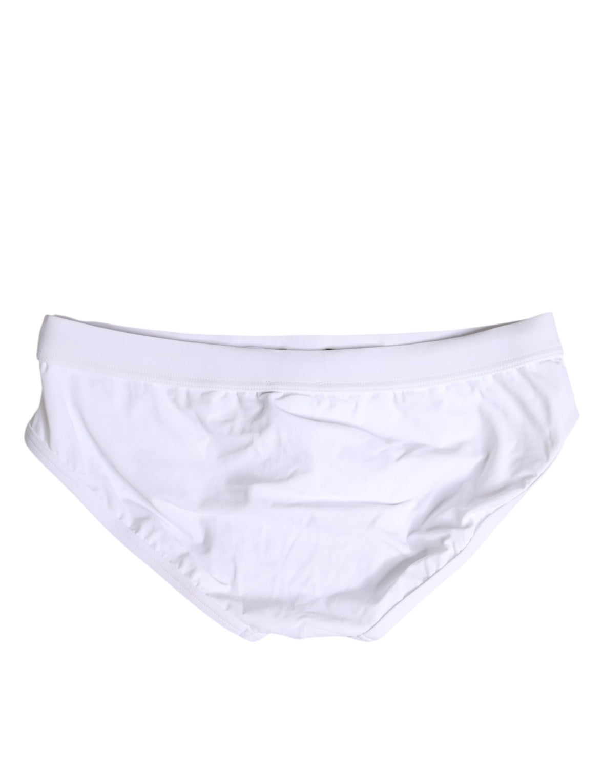 White Logo Drawstring Beachwear Brief Swimwear