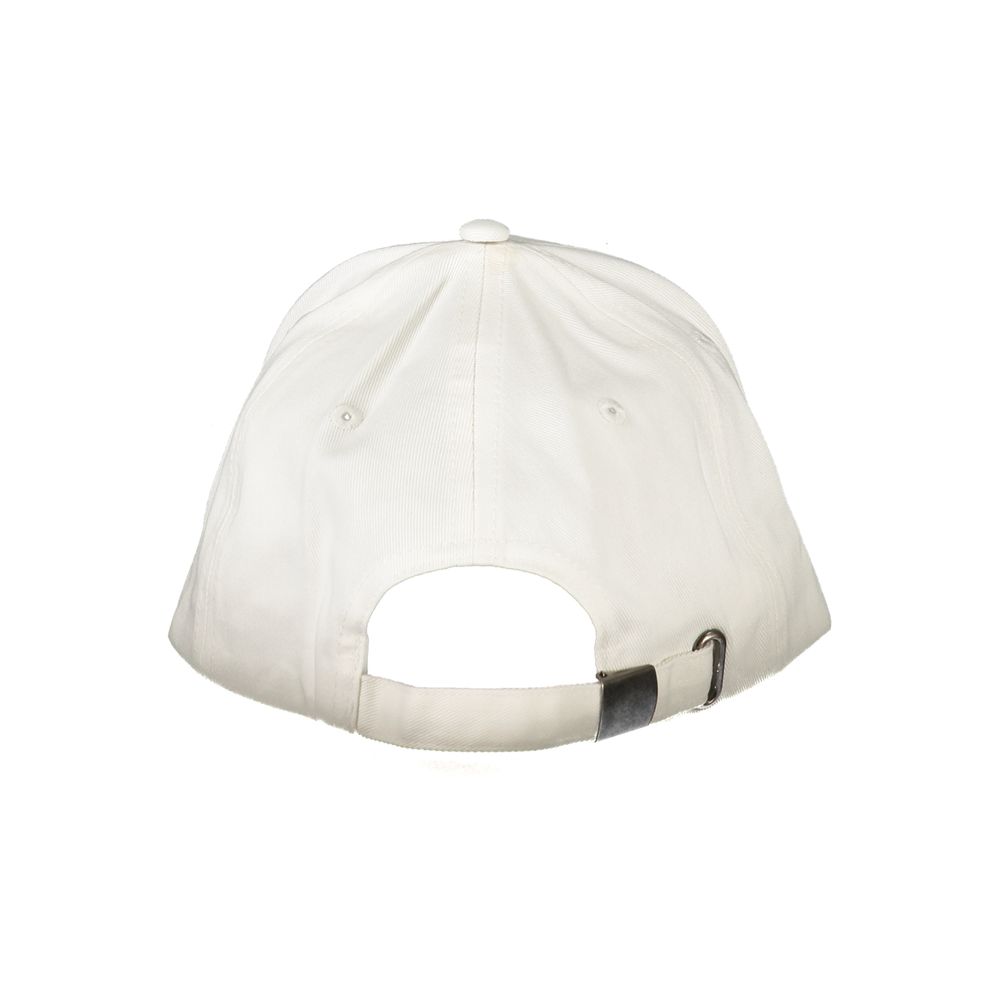 White Cotton Men Cap
