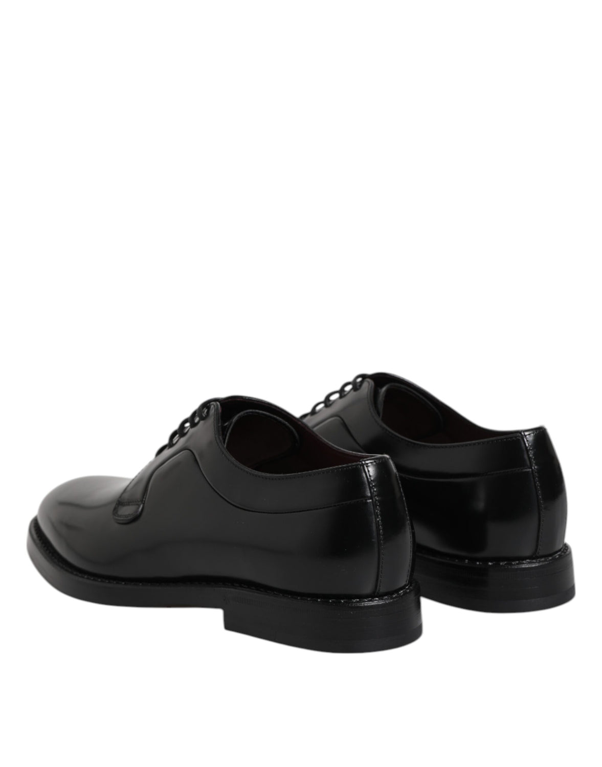 Black Calf Leather Lace Up Dress Derby Shoes