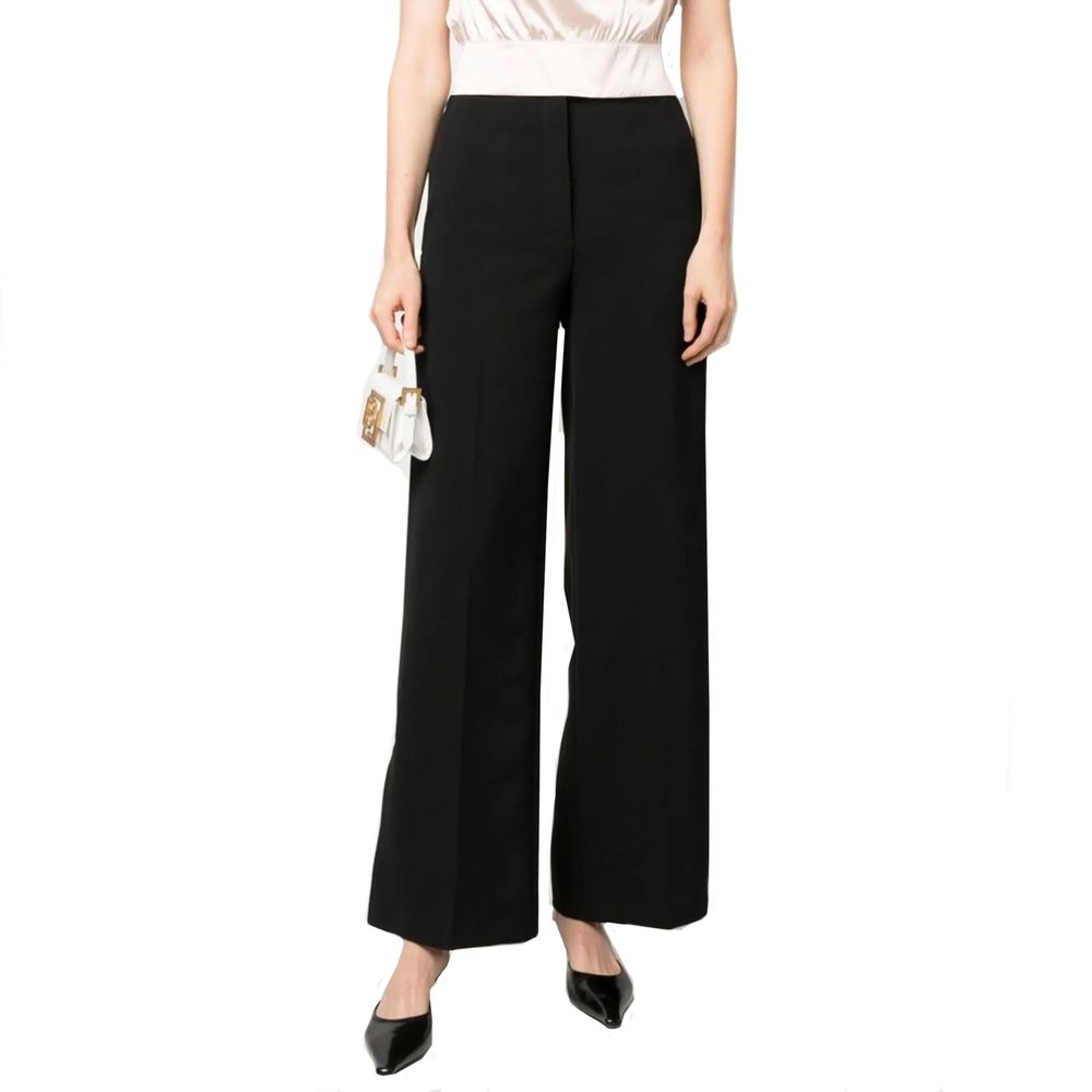 Black Elastane Pants