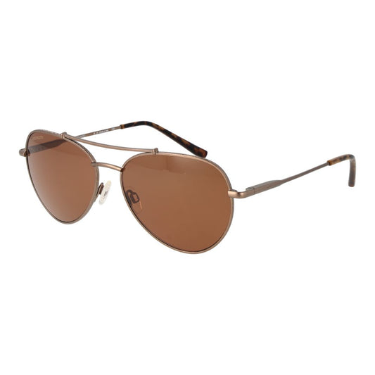 Brown Metal Sunglasses