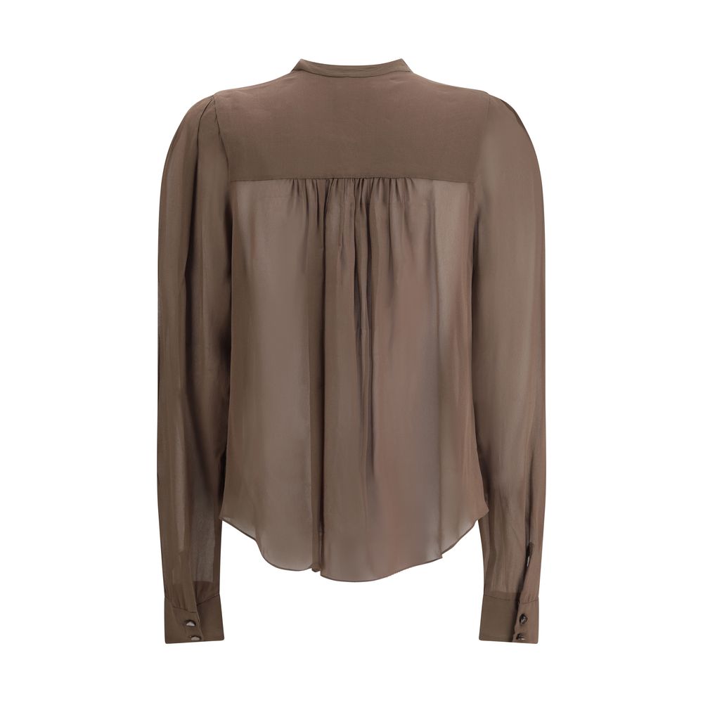 Brown Viscose Top