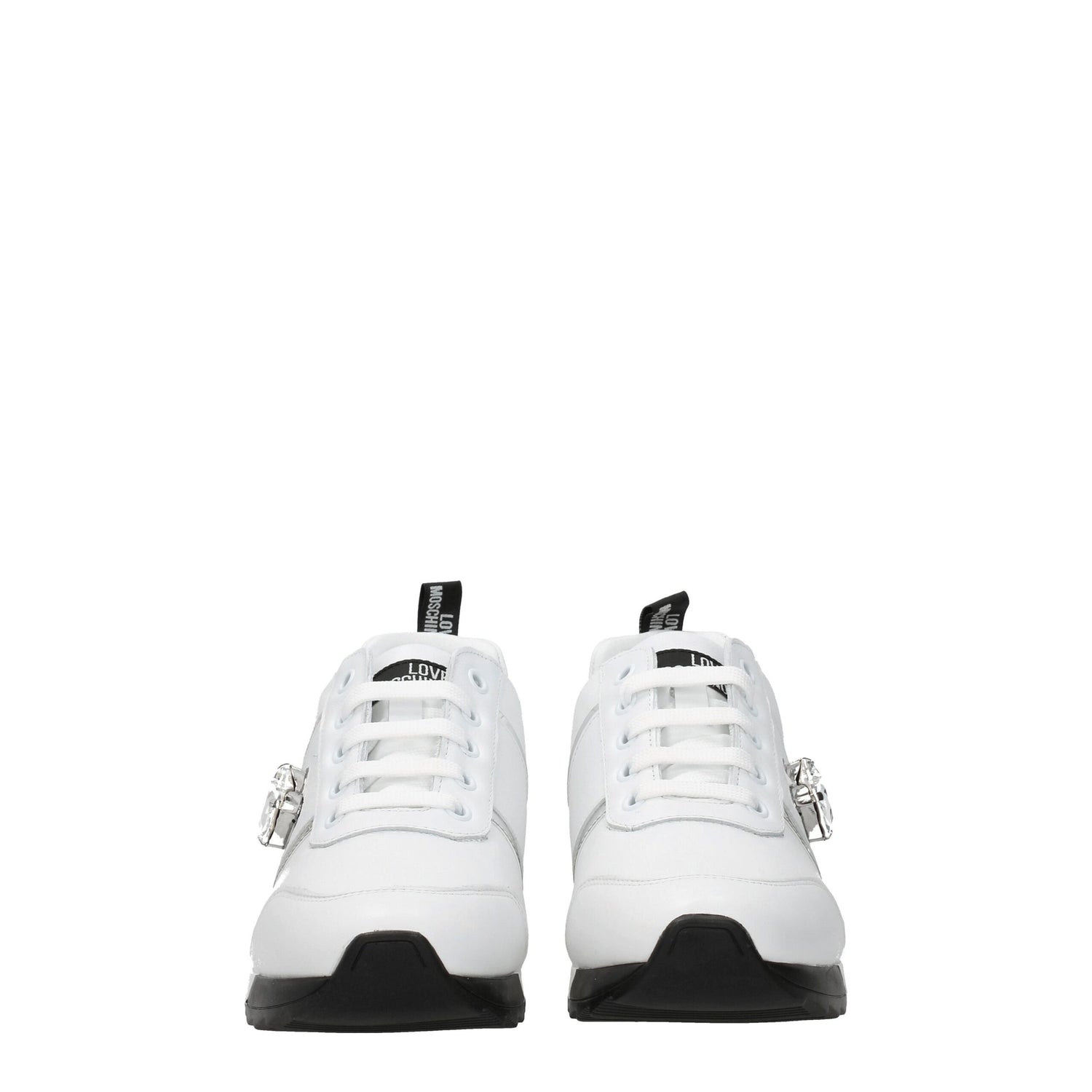 White Leather Low Tops