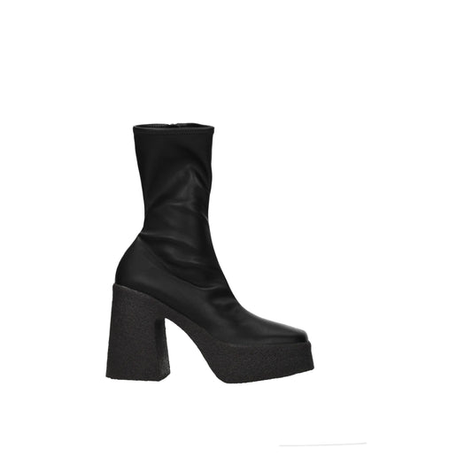 Black Leather Ankle Boots