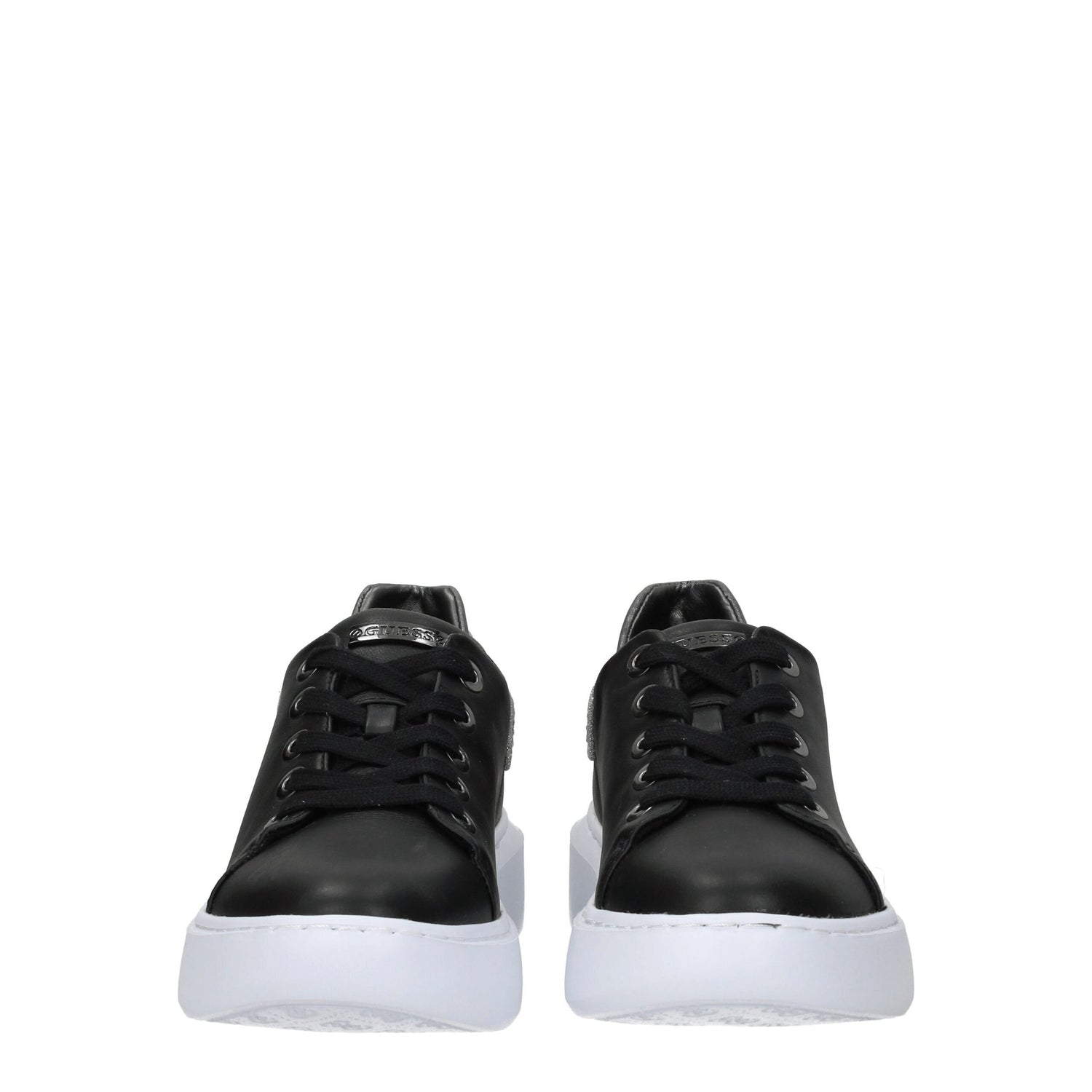 Black Polyethylene Platform Sneakers