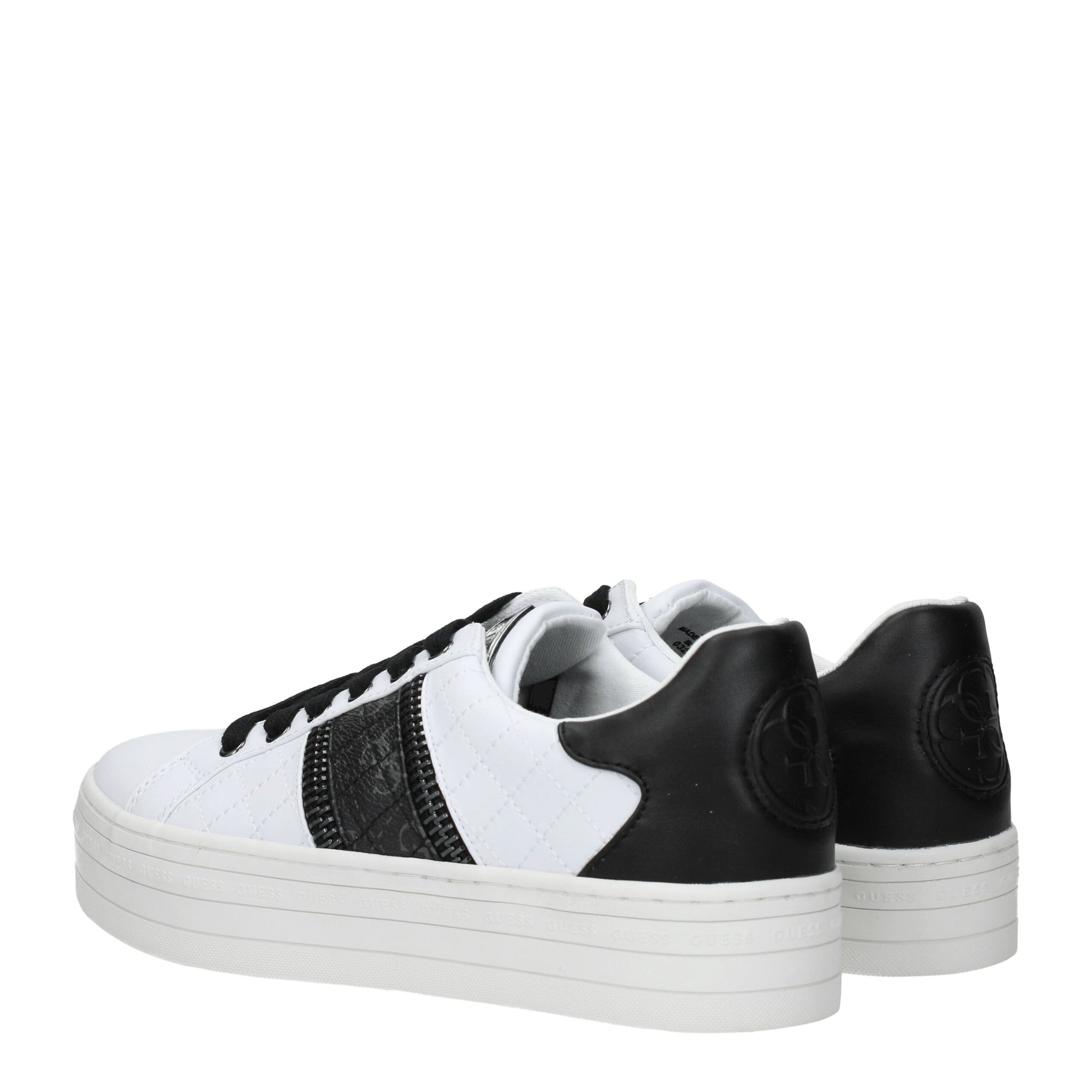 White Polyethylene Platform Sneakers