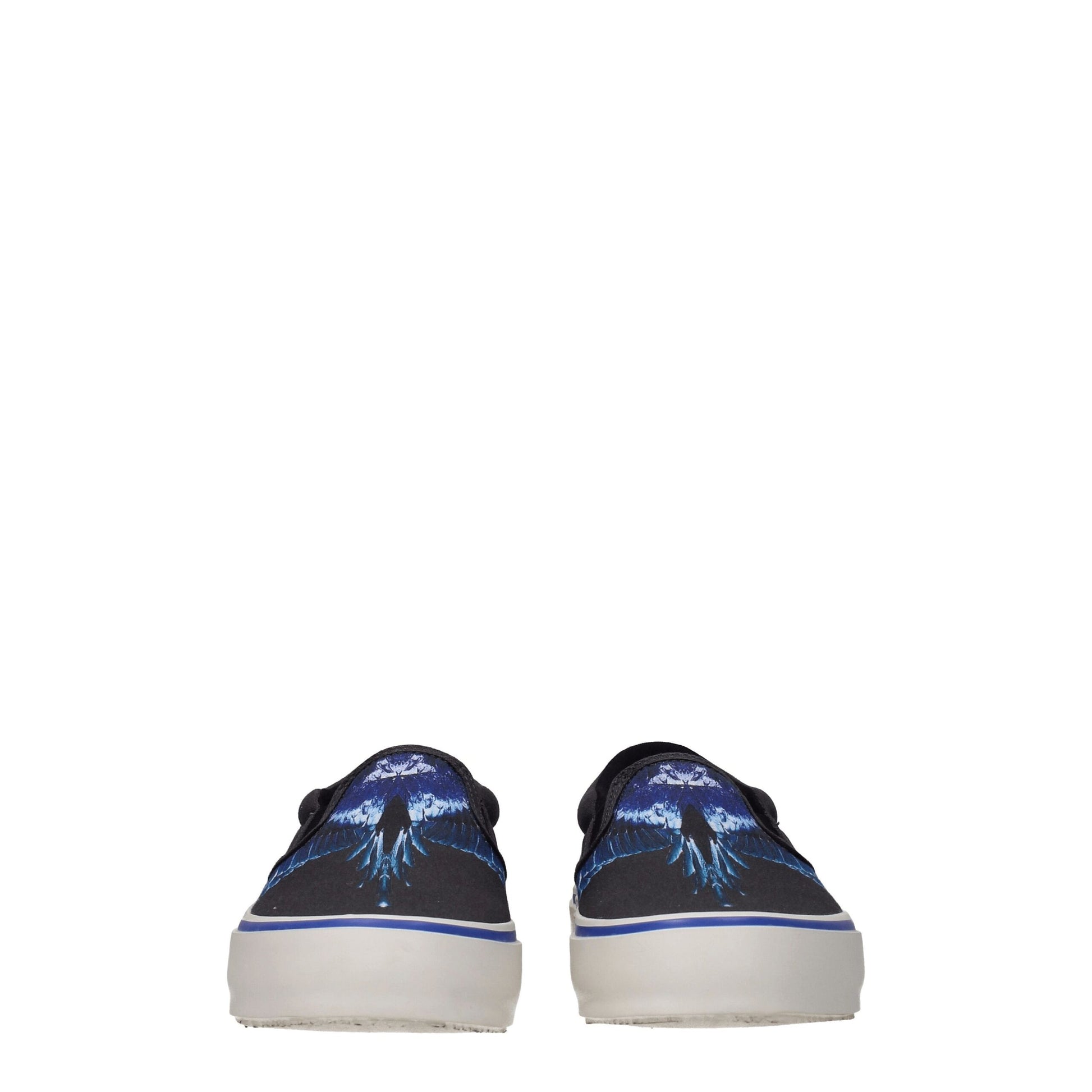Black Fabric Slip-On Loafers