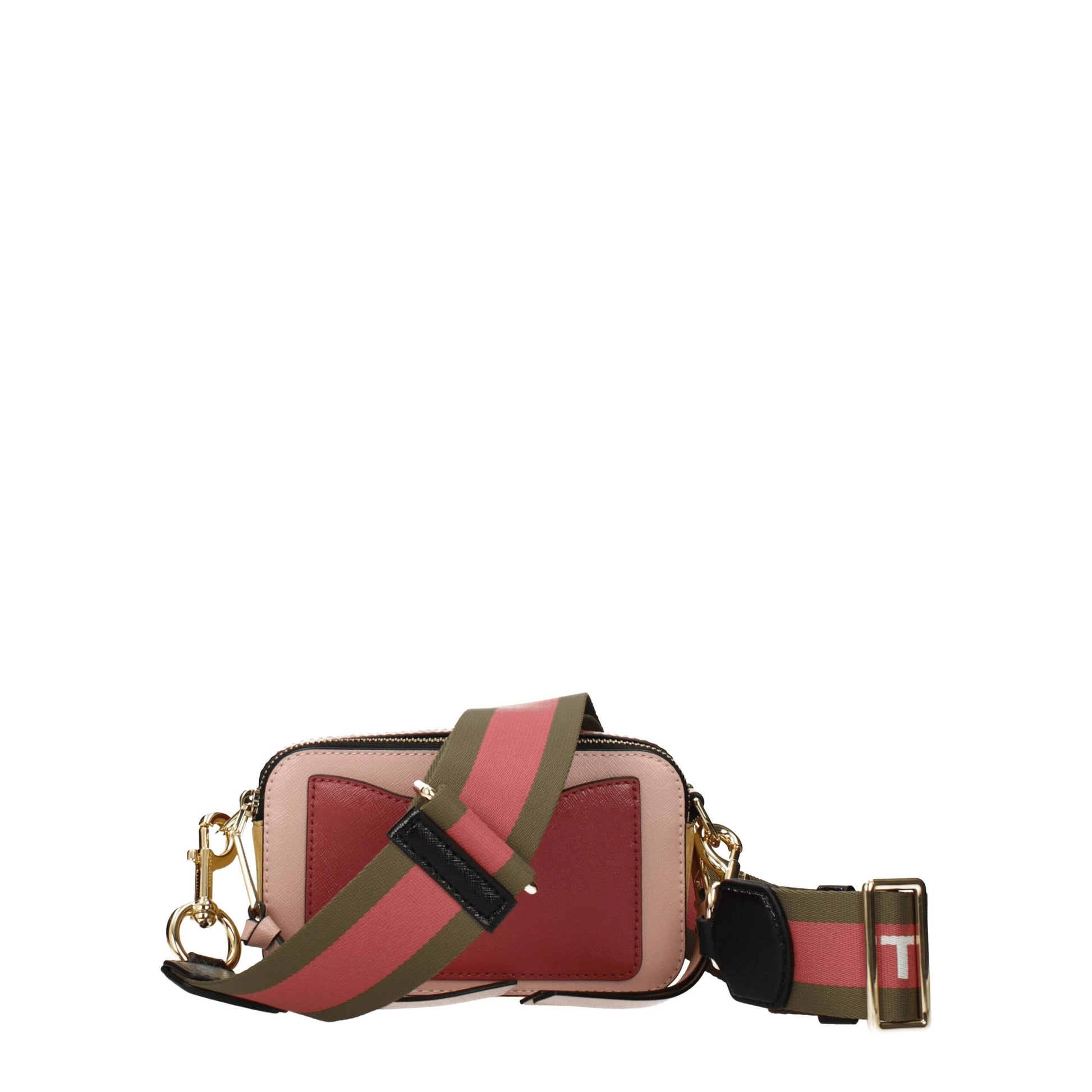 Pink Leather Crossbody Bag