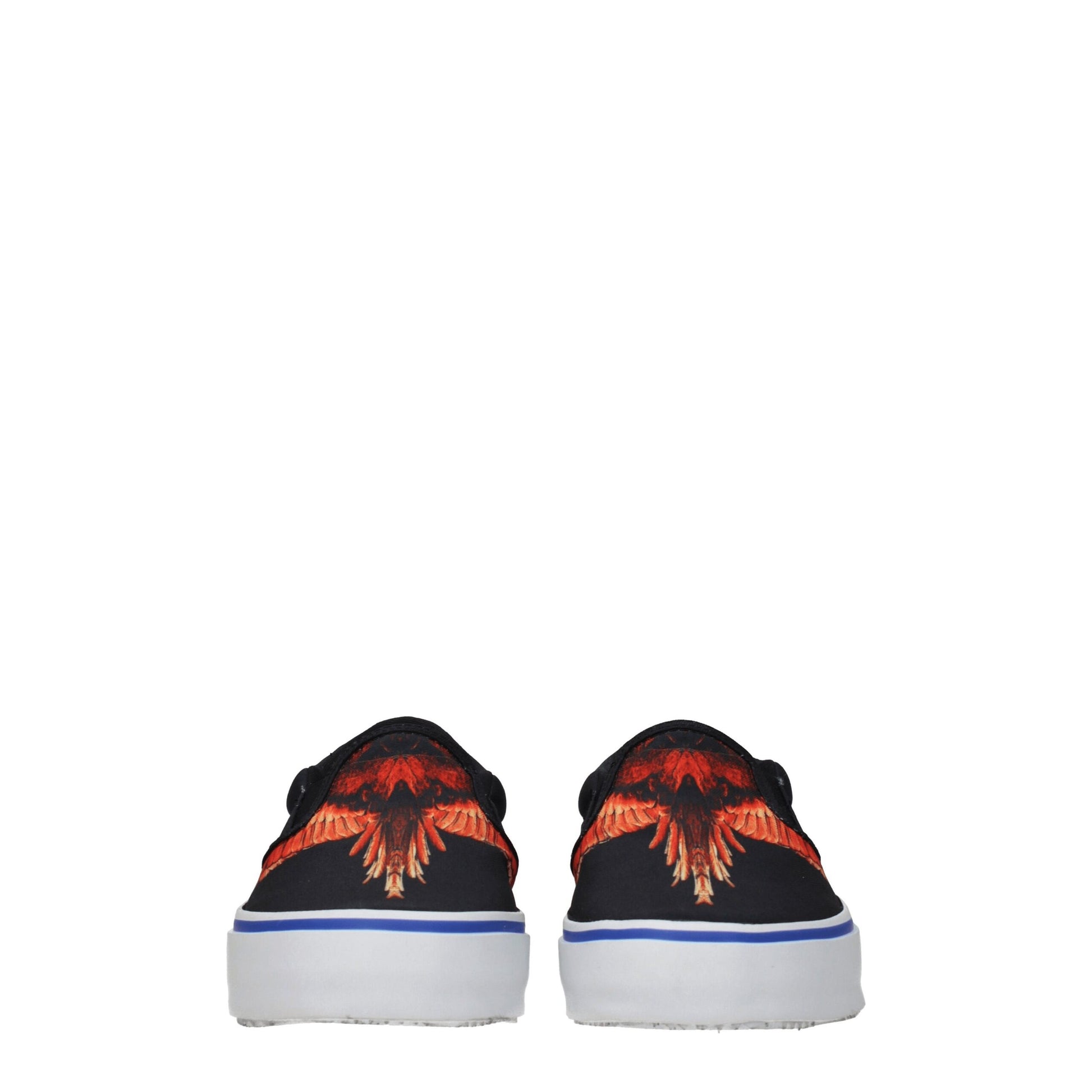 Black Fabric Slip-On Loafers