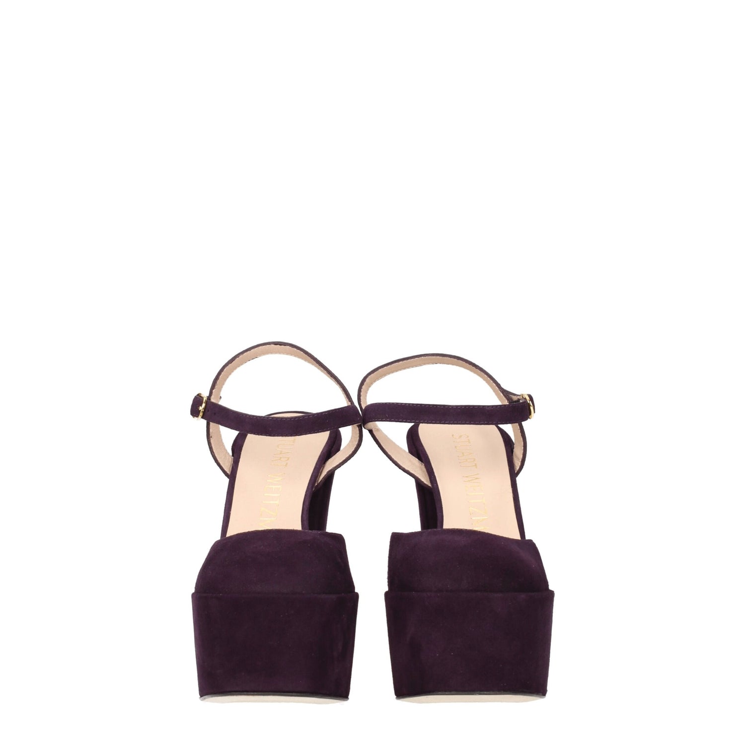 Purple Leather Platforms