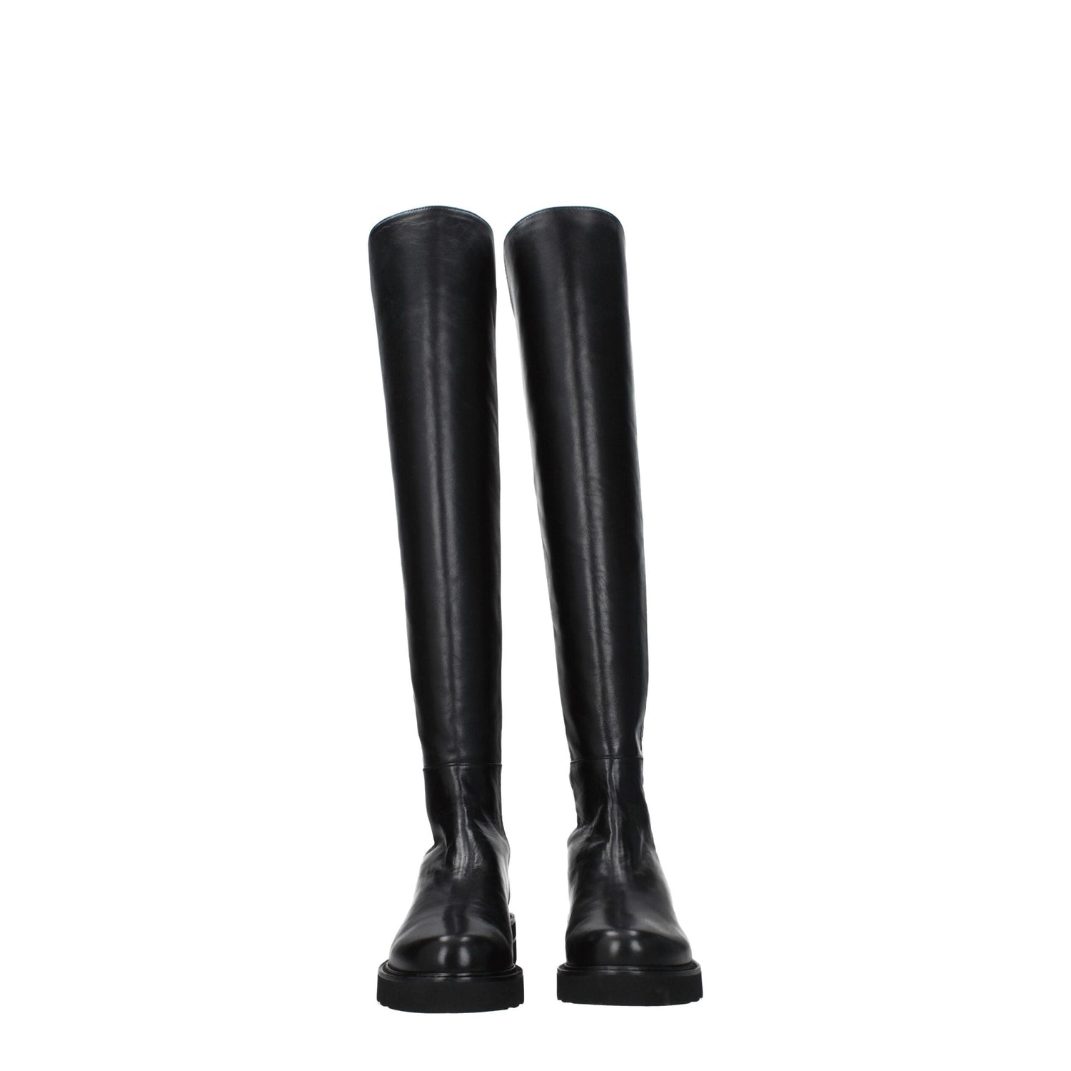 Black Leather Over The Knee