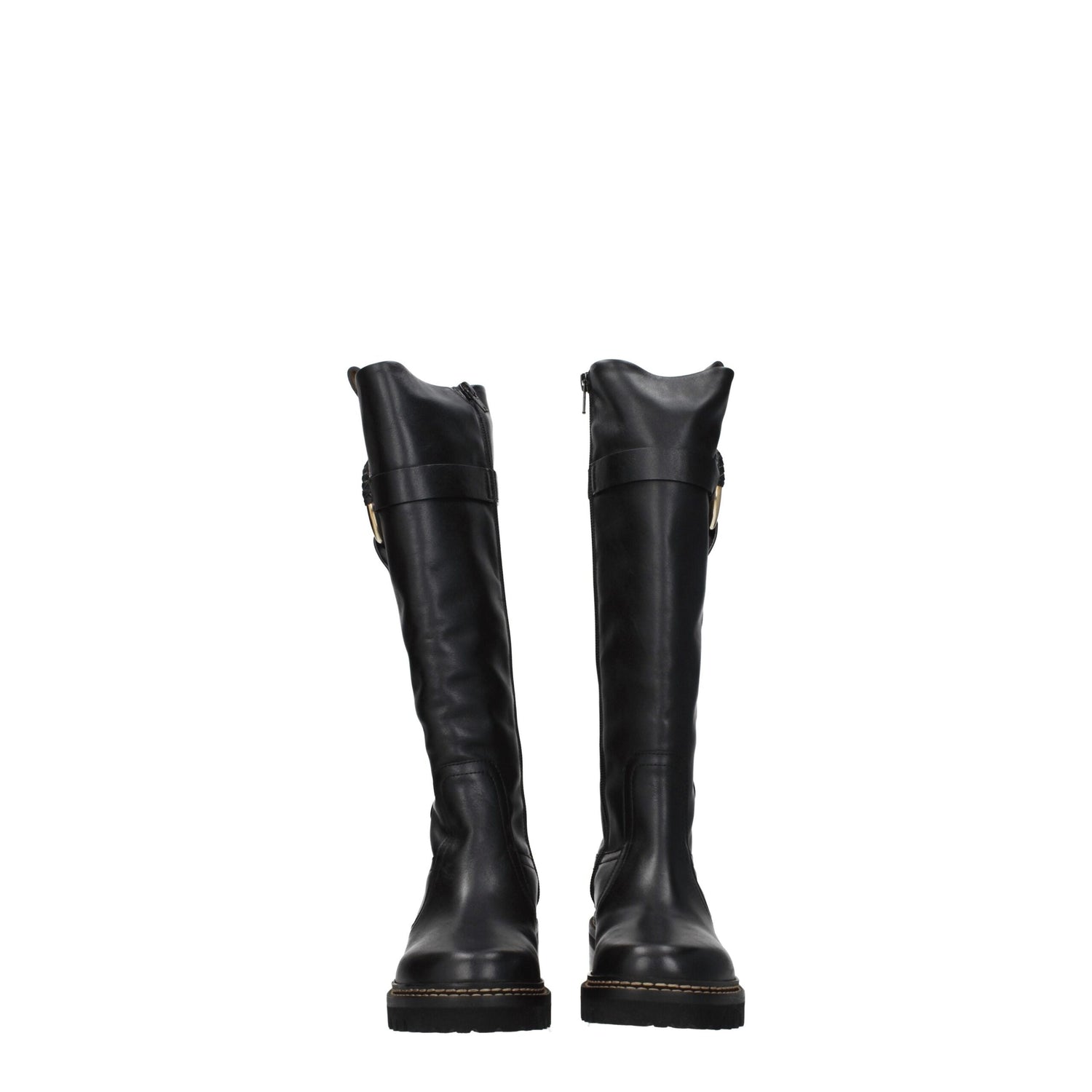 Black Leather Over The Knee