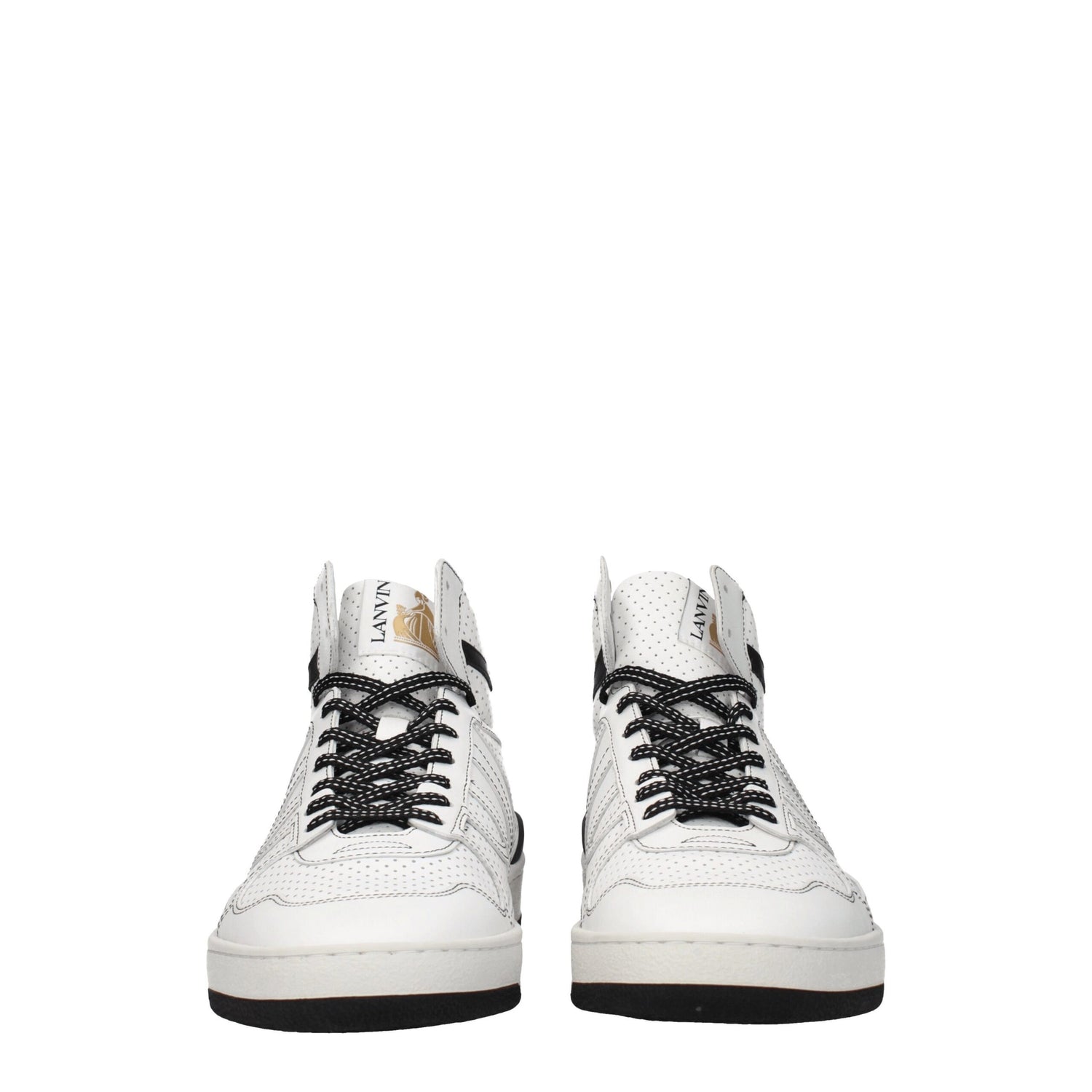 White Leather High Tops