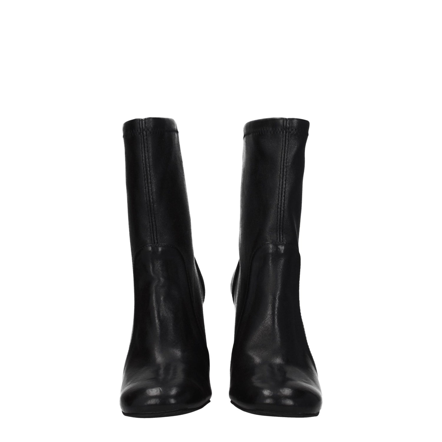 Black Leather Ankle Boots