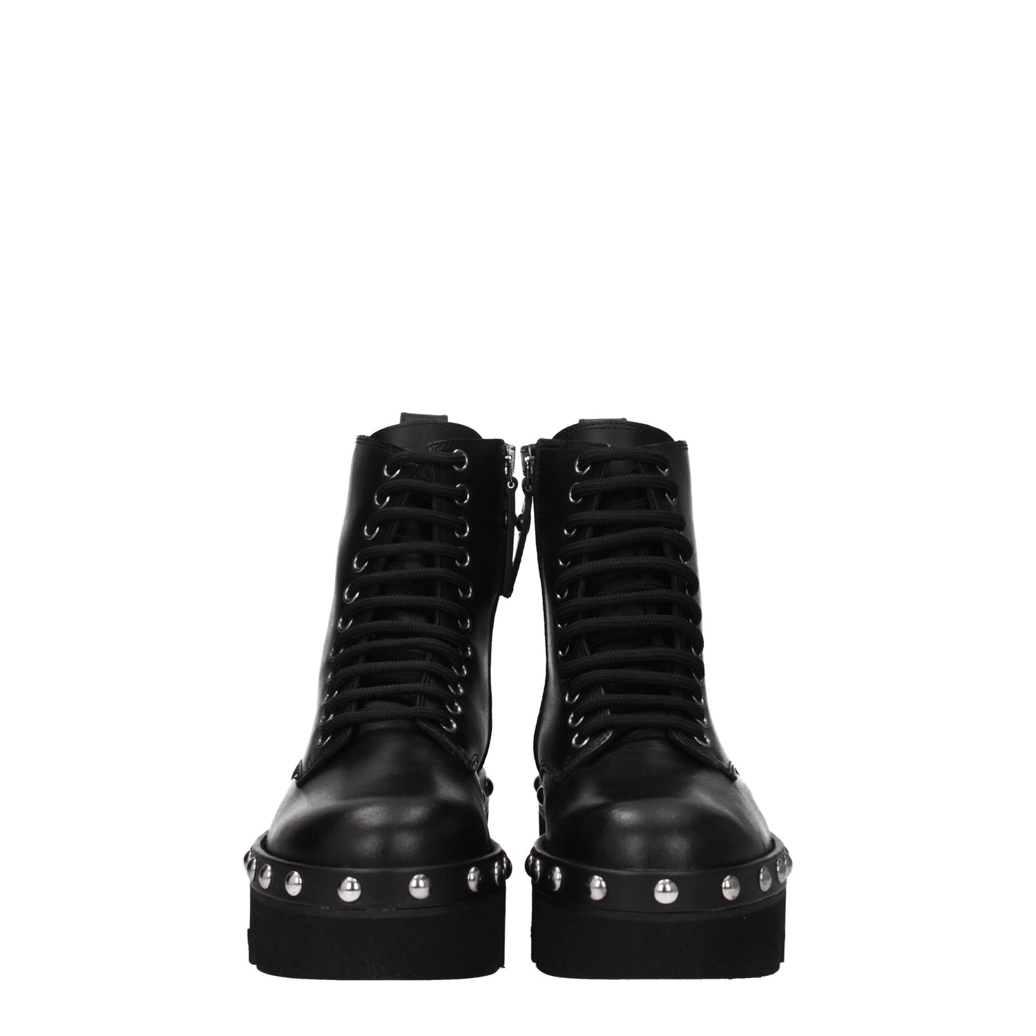 Black Leather Ankle Boots