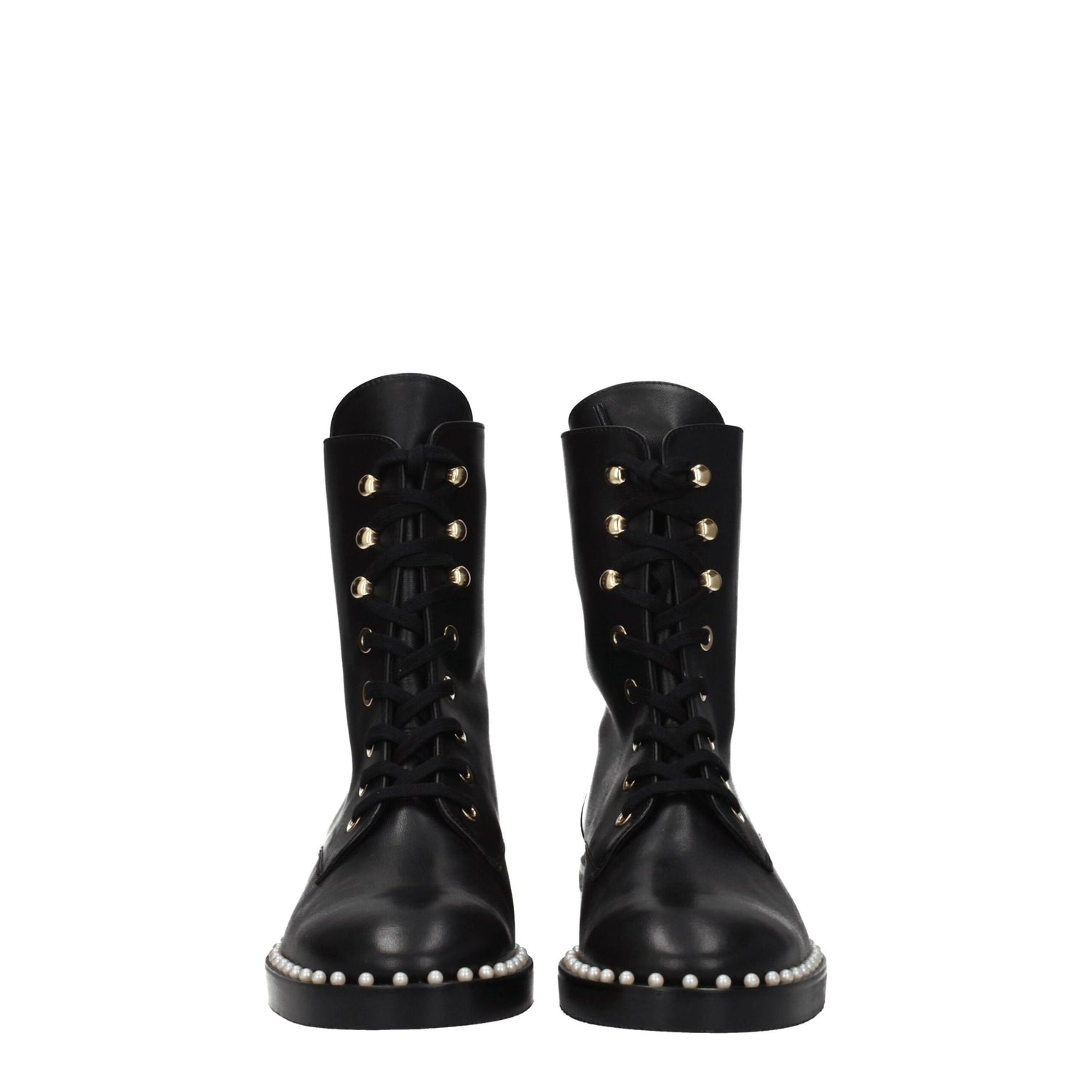 Black Leather Ankle Boots