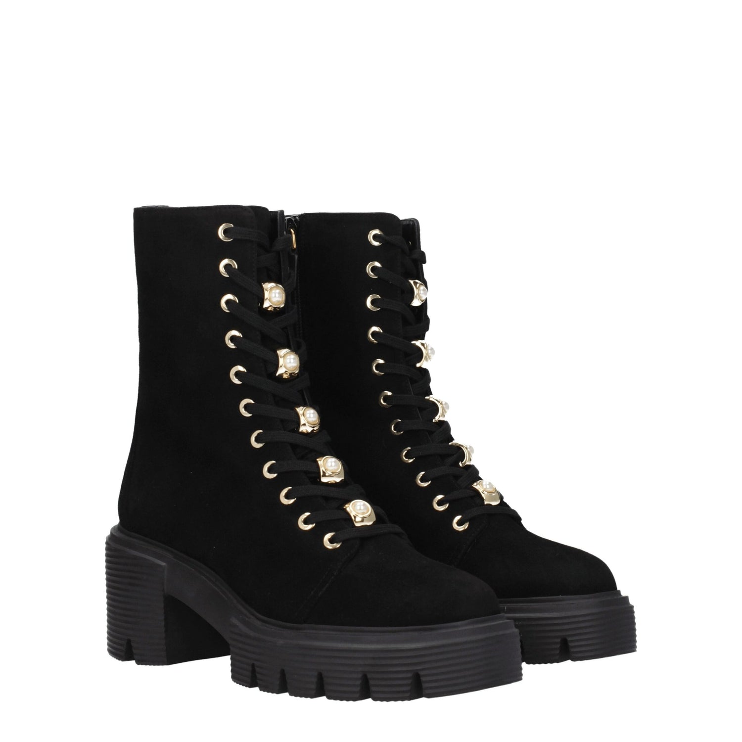 Black Leather Ankle Boots