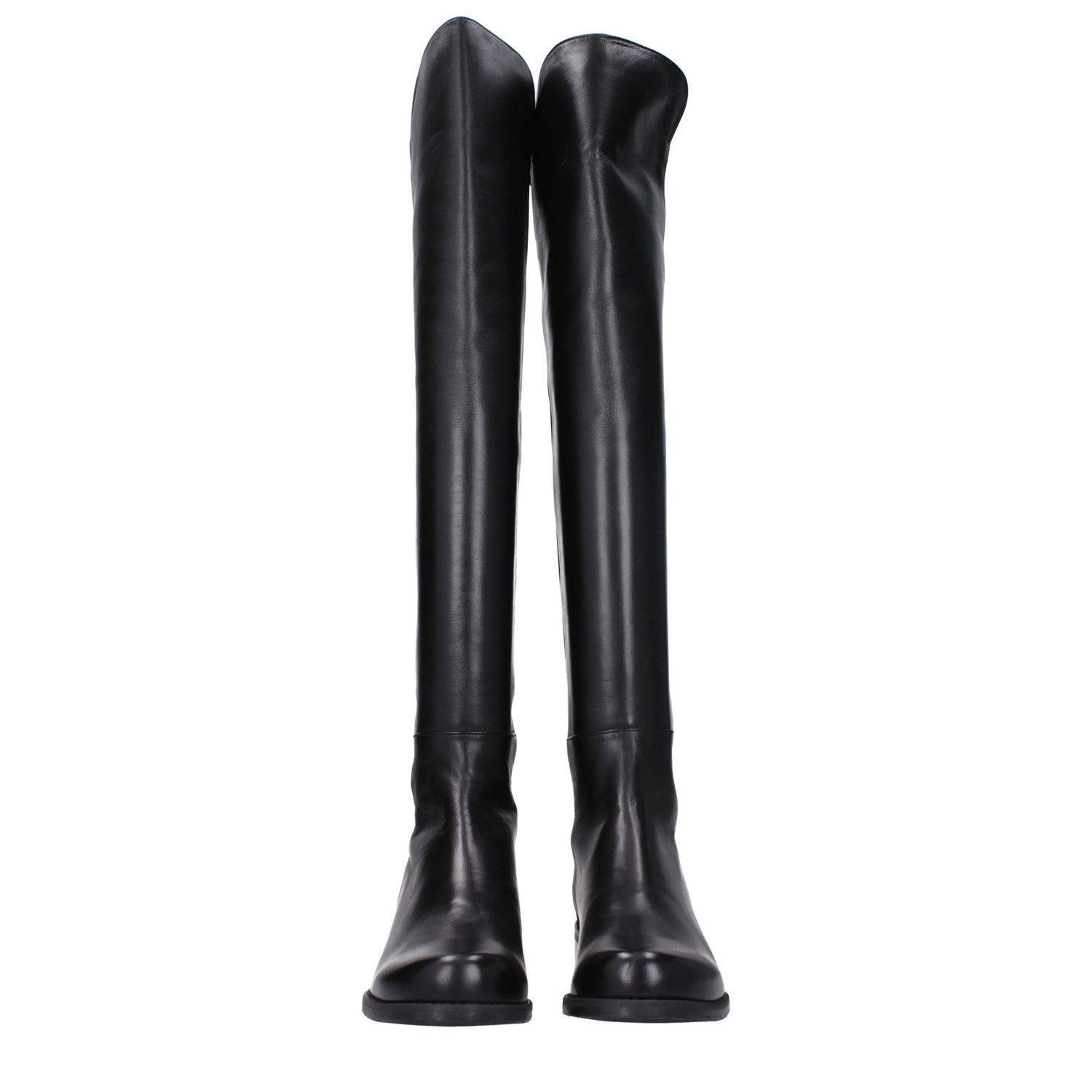 Black Leather Over The Knee
