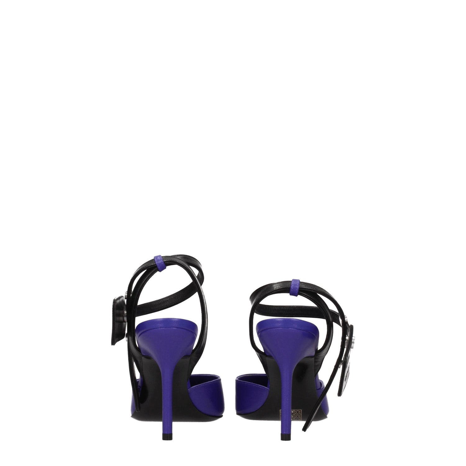 Purple Leather High Heel Pumps