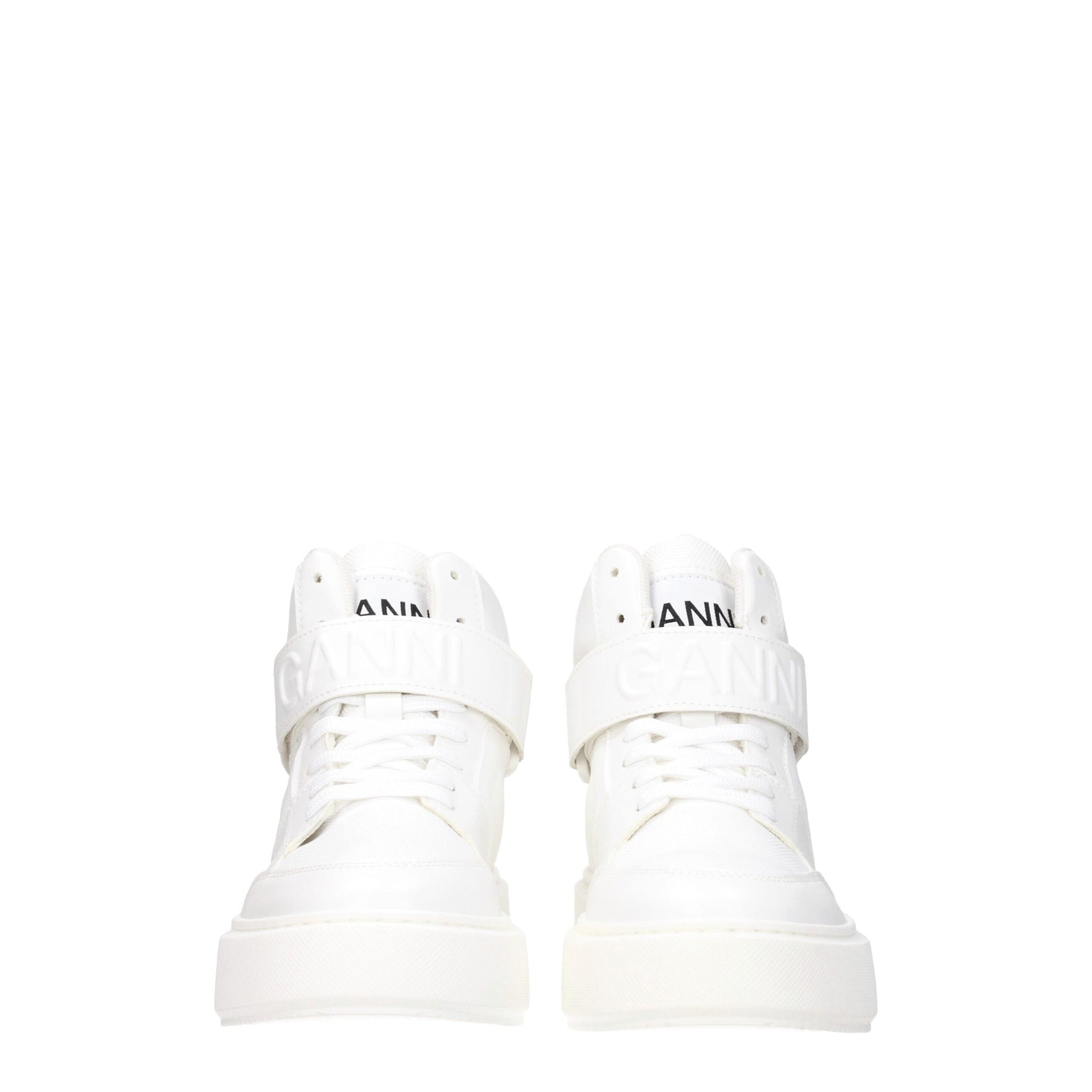 White Leather High Tops