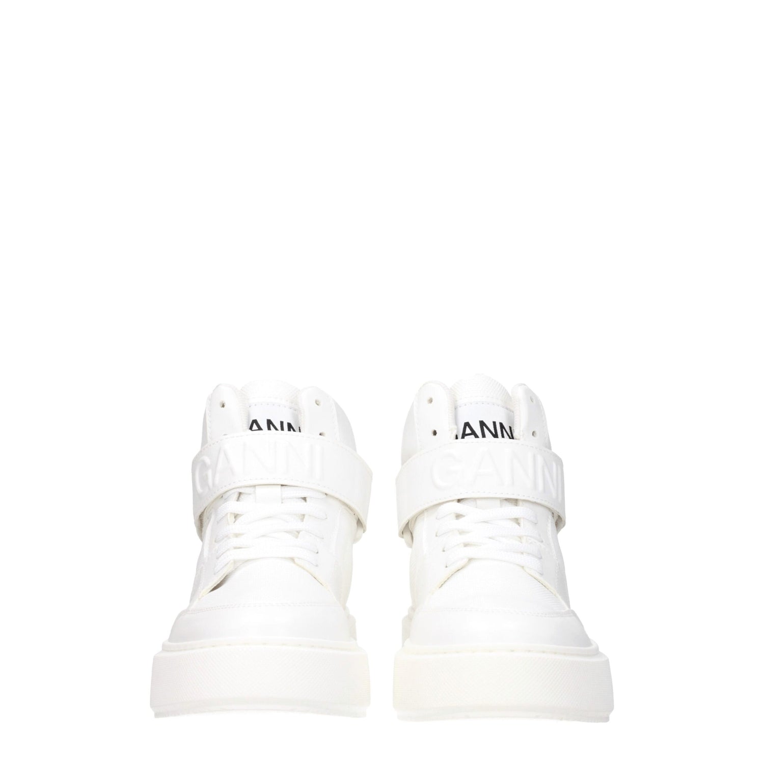 White Leather High Tops