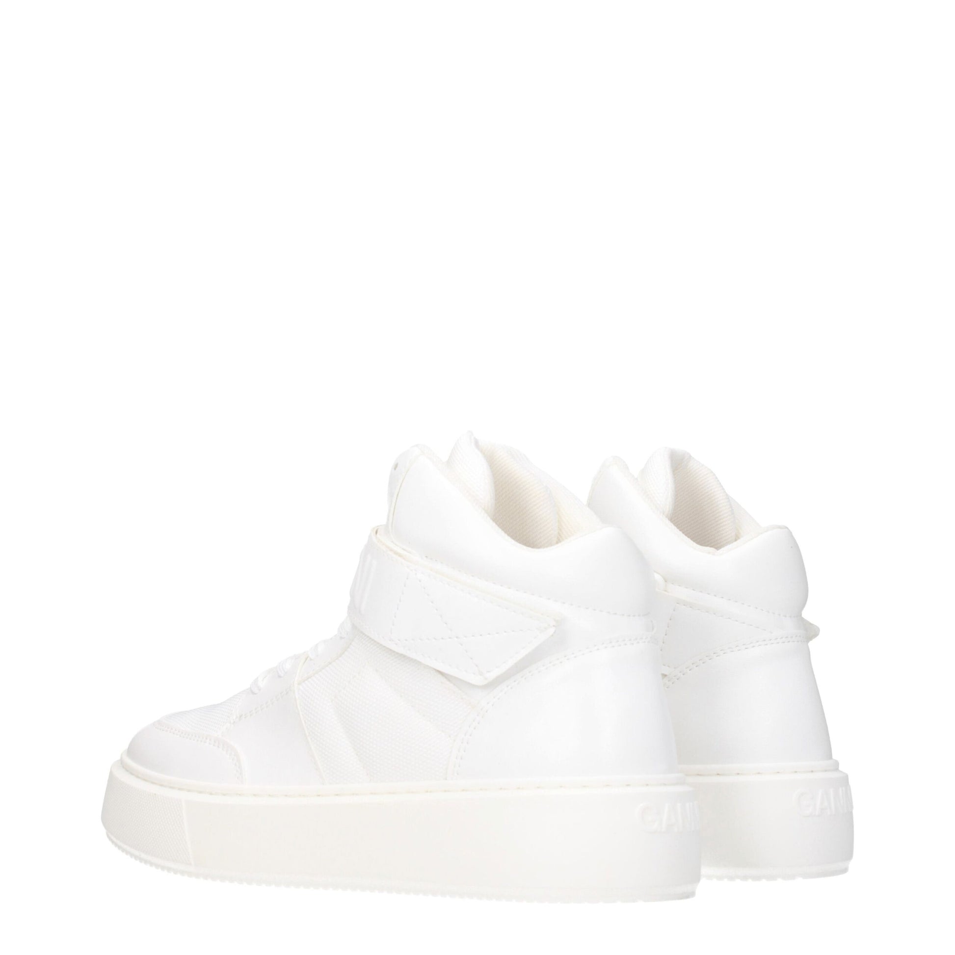 White Leather High Tops