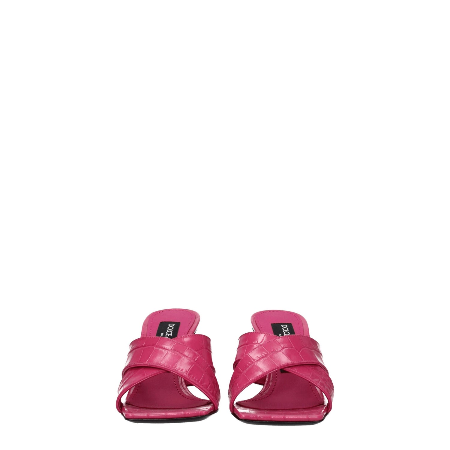 Pink Leather Platforms