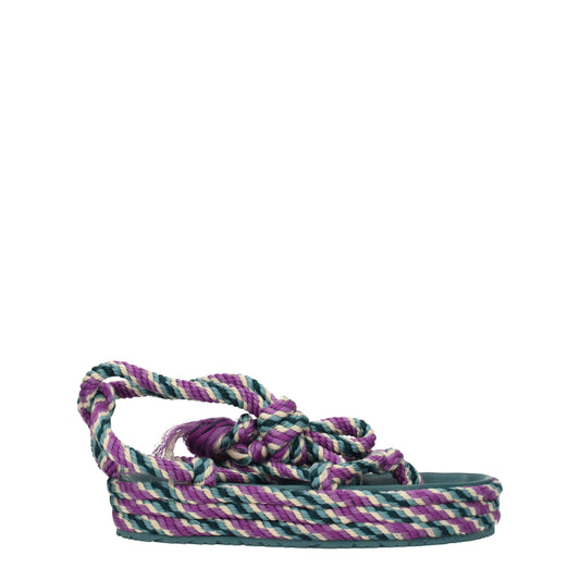 Multicolor Fabric Sandals