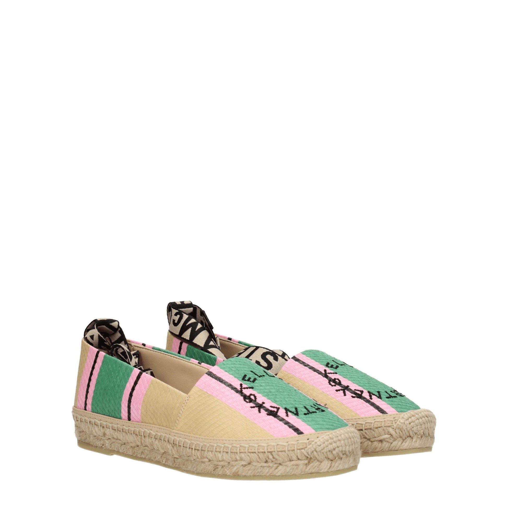 Multicolor Fabric Espadrilles