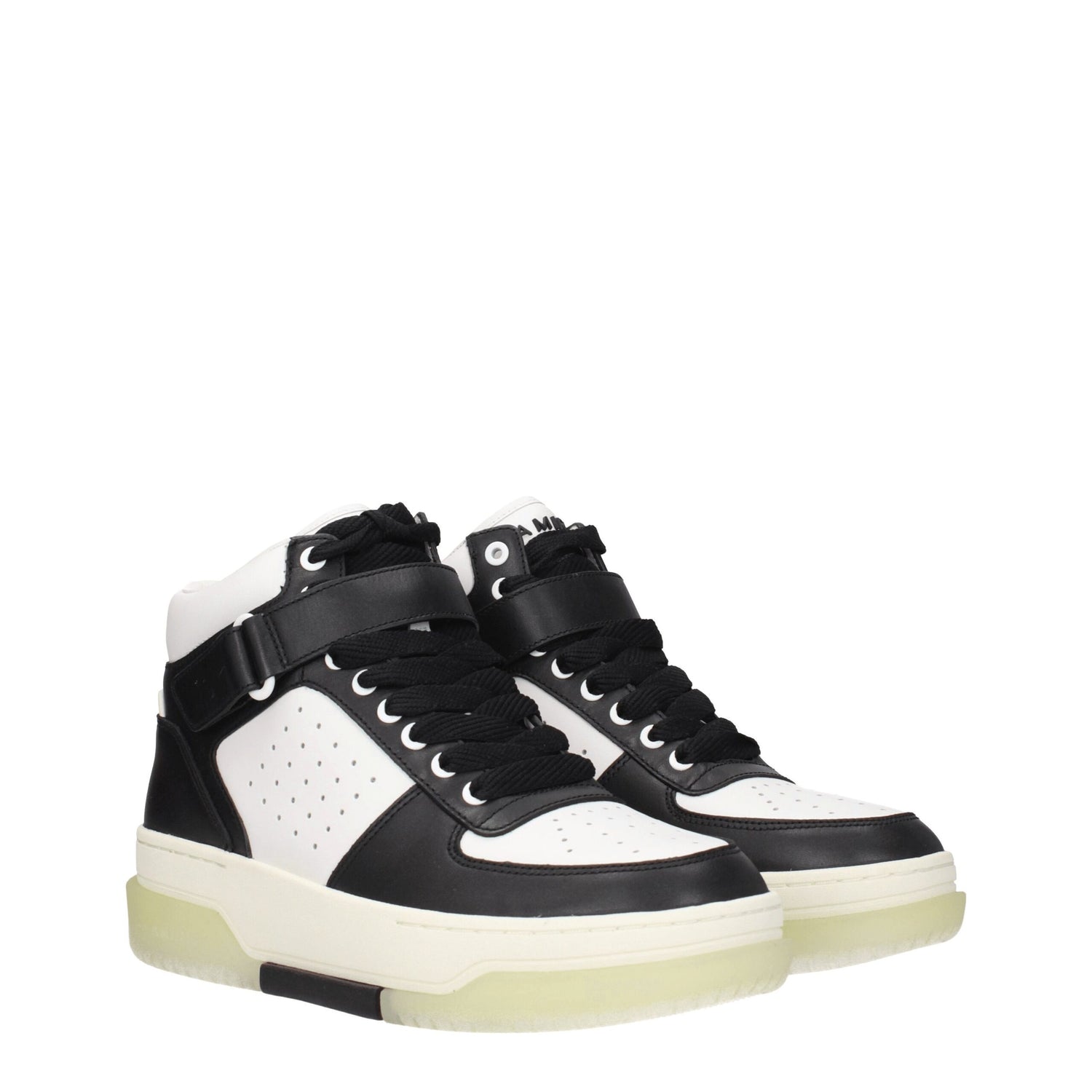Black Leather High Tops