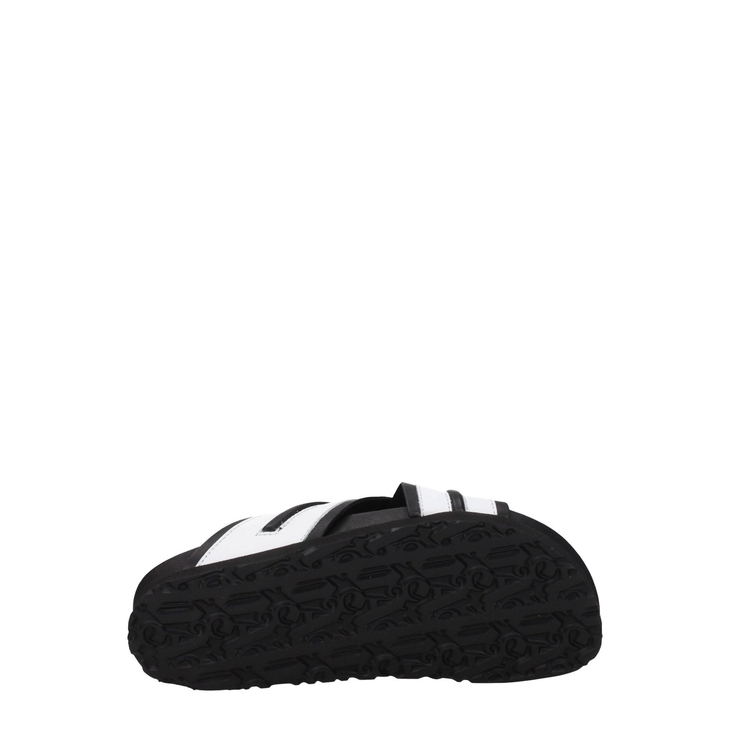 White Leather Slippers Sandals