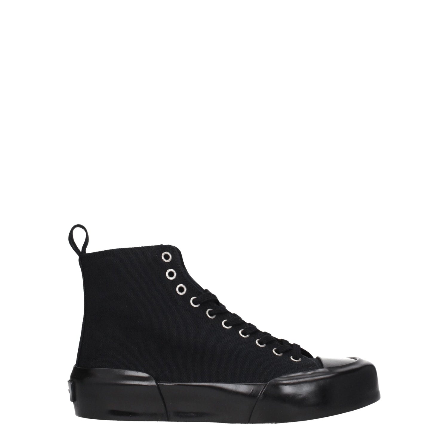 Black Fabric High Tops