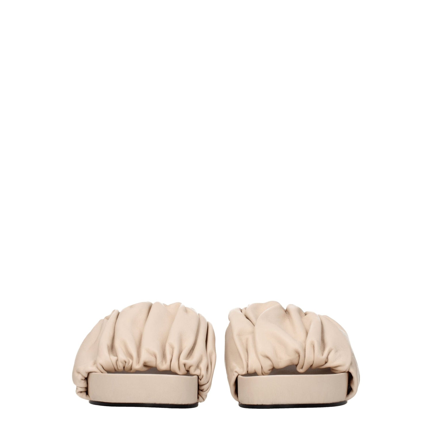 Pink Leather Slippers Sandals