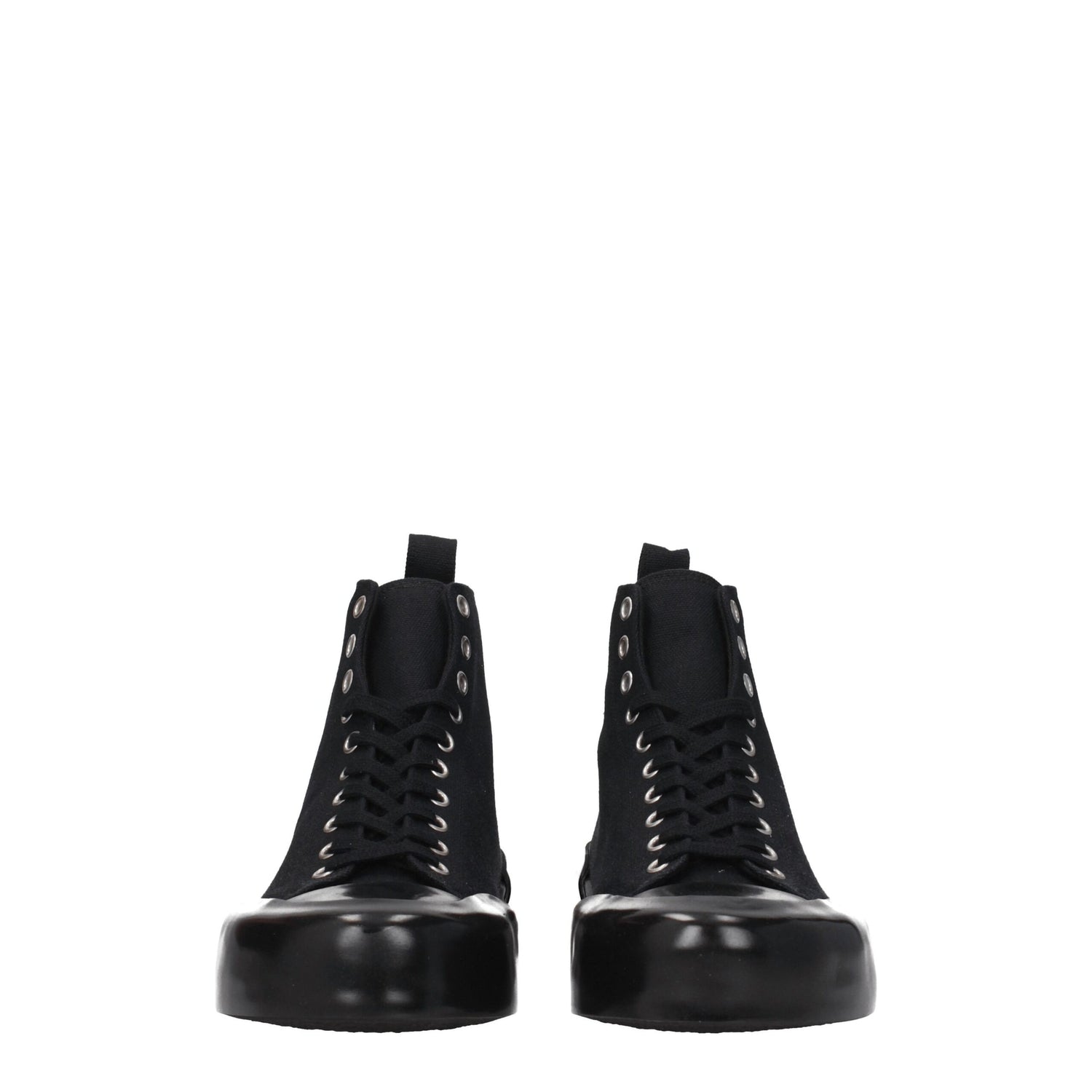 Black Fabric High Tops