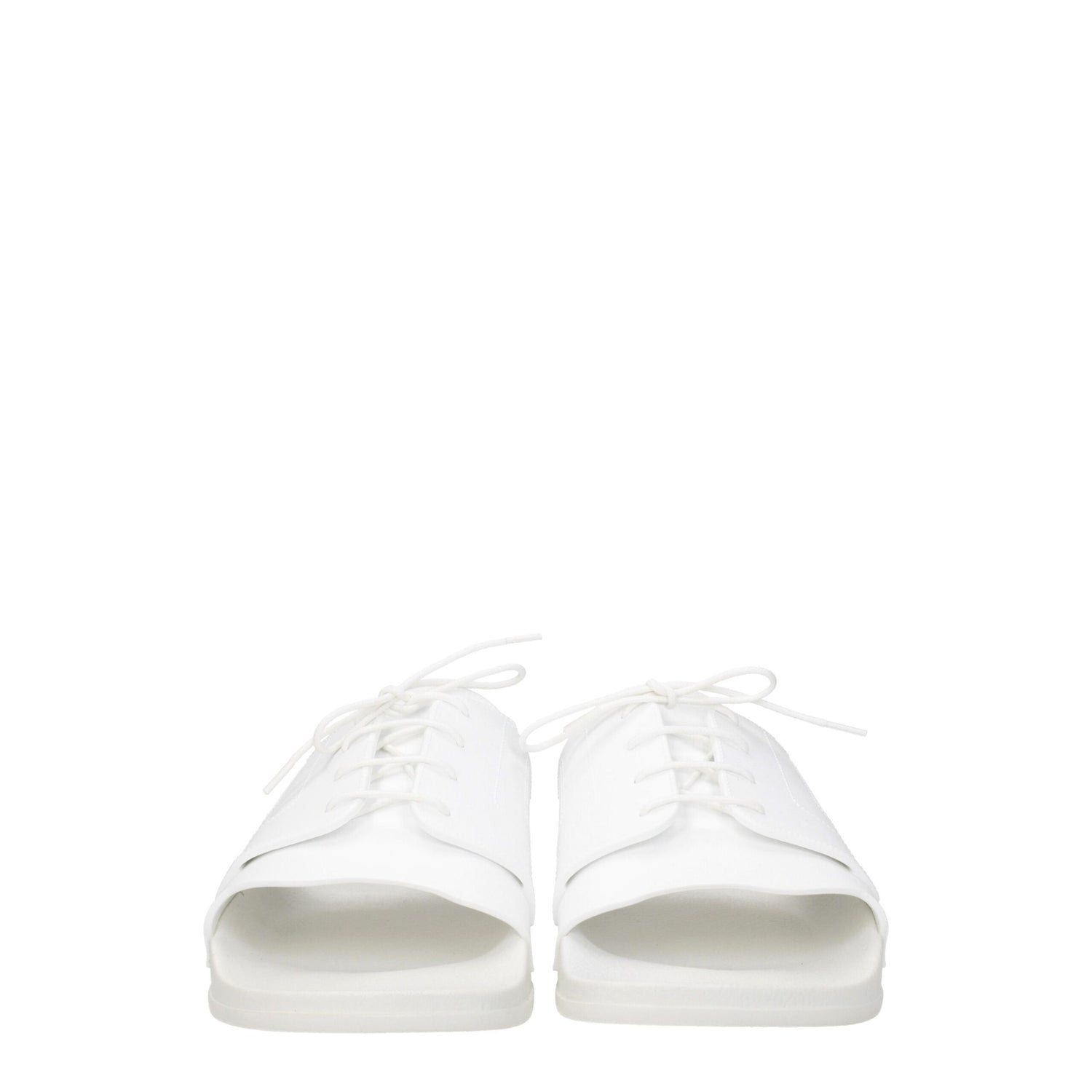 White Cotton Slippers Sandals