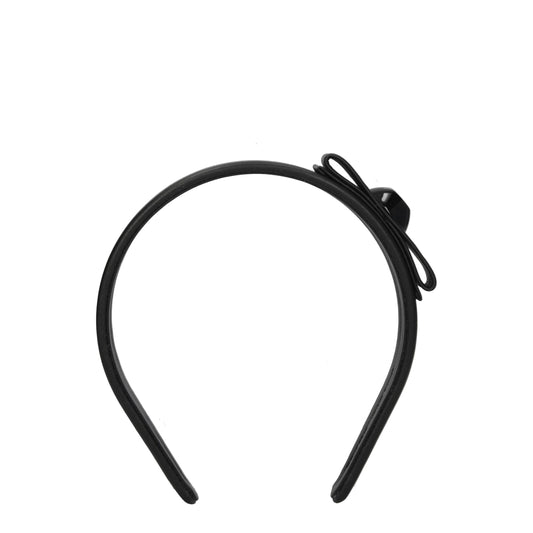 Black Leather Hairbands