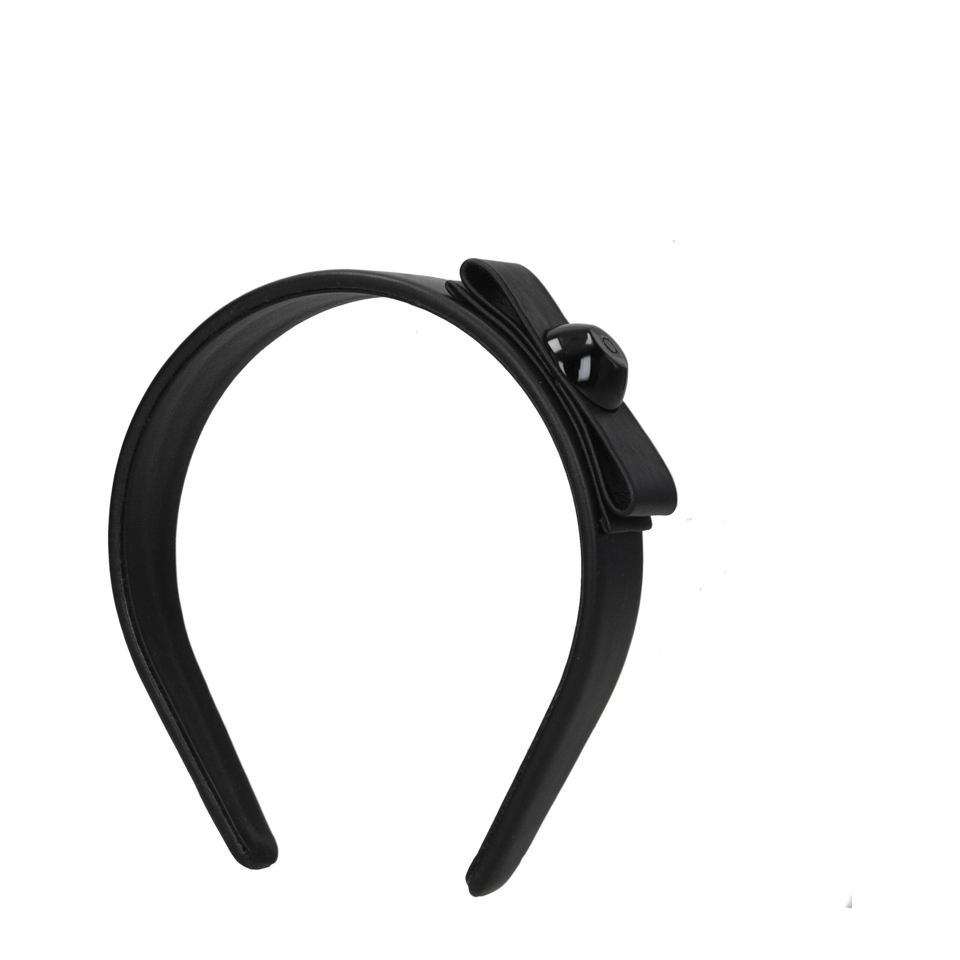 Black Leather Hairbands
