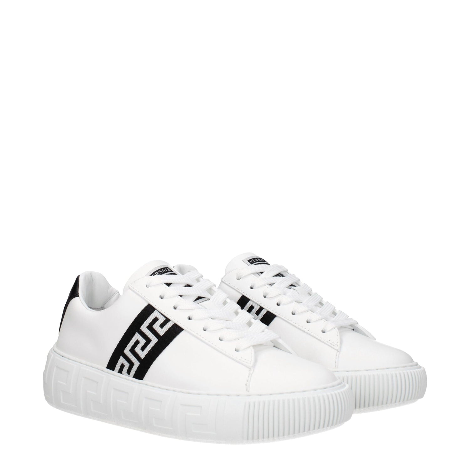 White Leather Low Tops