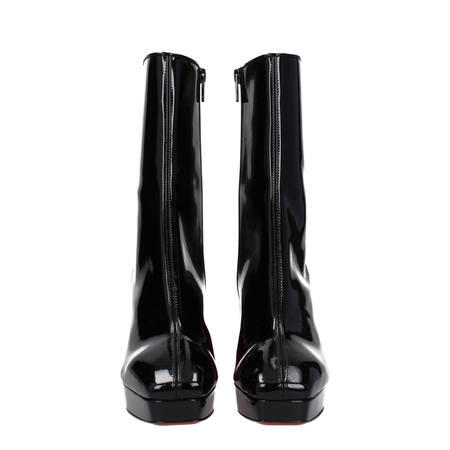 Black Leather Ankle Boots