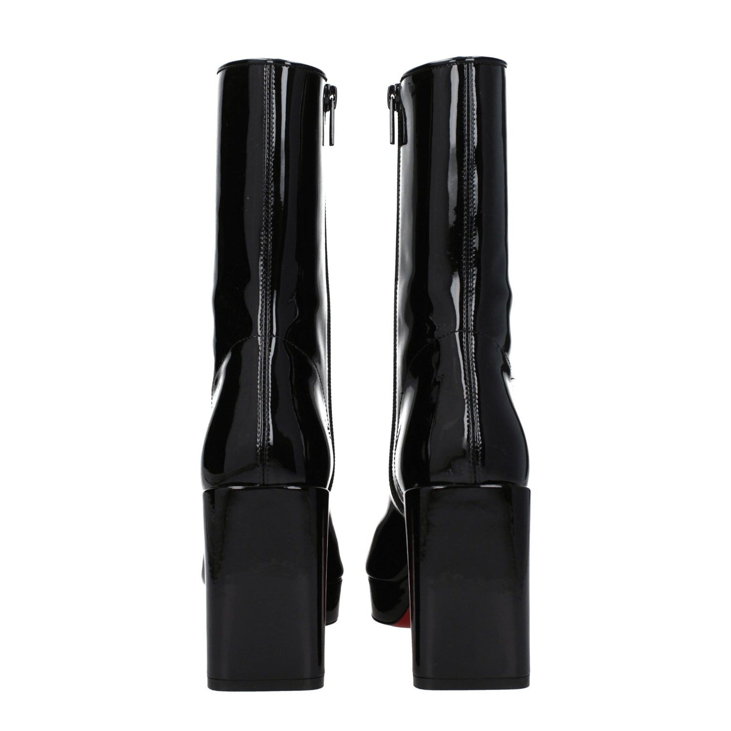Black Leather Ankle Boots